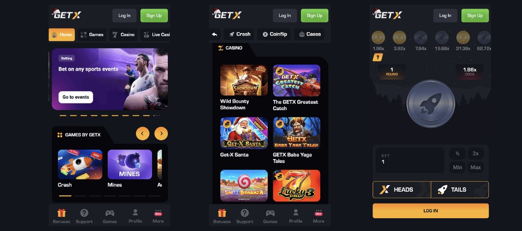 Get X — sitio oficial de la plataforma de juegos de azar