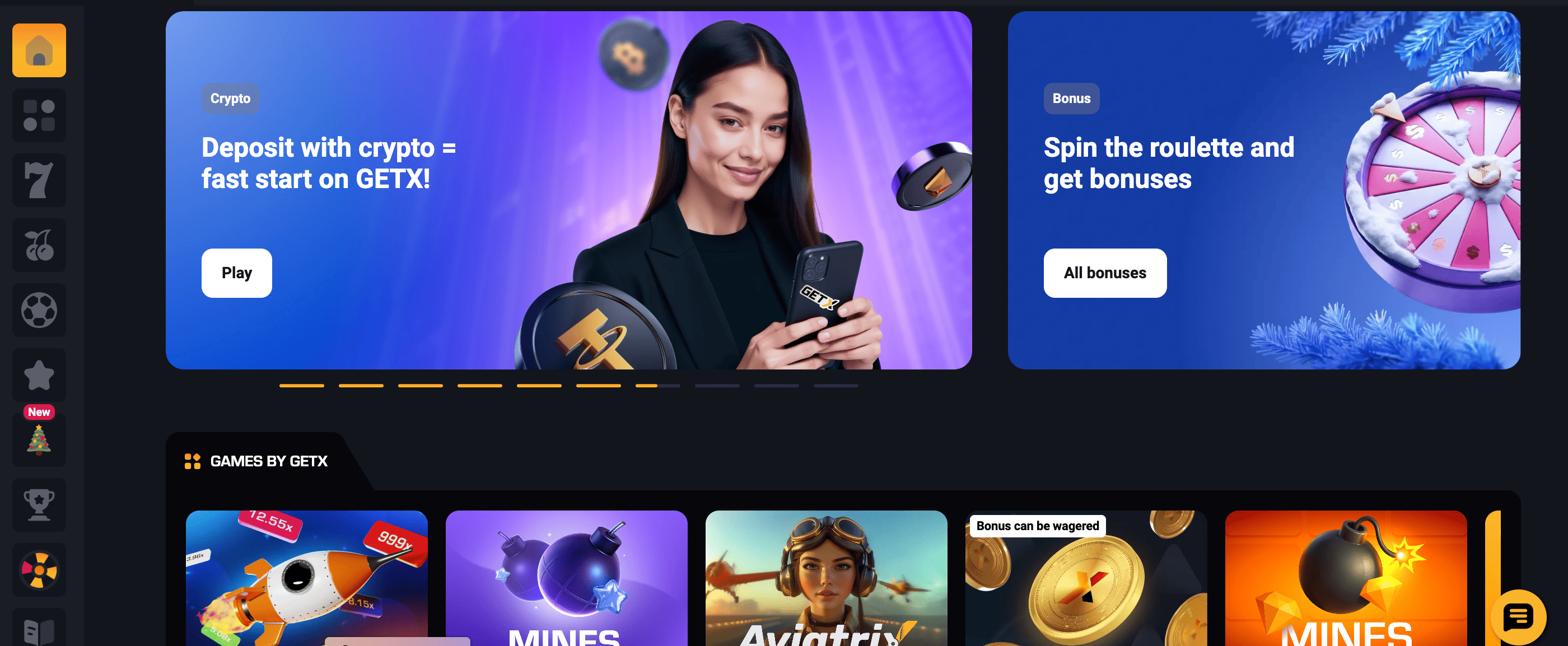 Get X — sitio oficial de la plataforma de juegos de azar